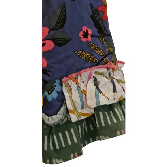 Matilda Jane Tunic/Dress – Size 0–3 Months – Multicolored Floral Pencil Ruffles - Picture 7 of 8